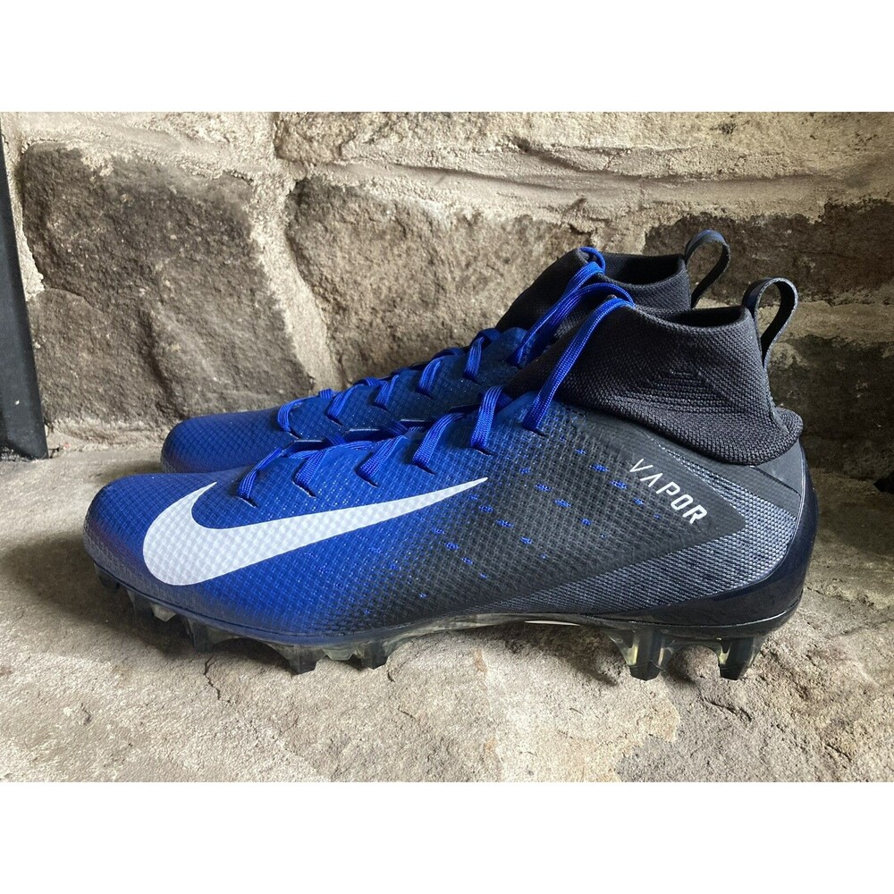 Nike Vapor Untouchable Pro 3 Football Cleats Size 12.5 Men Black Blue New